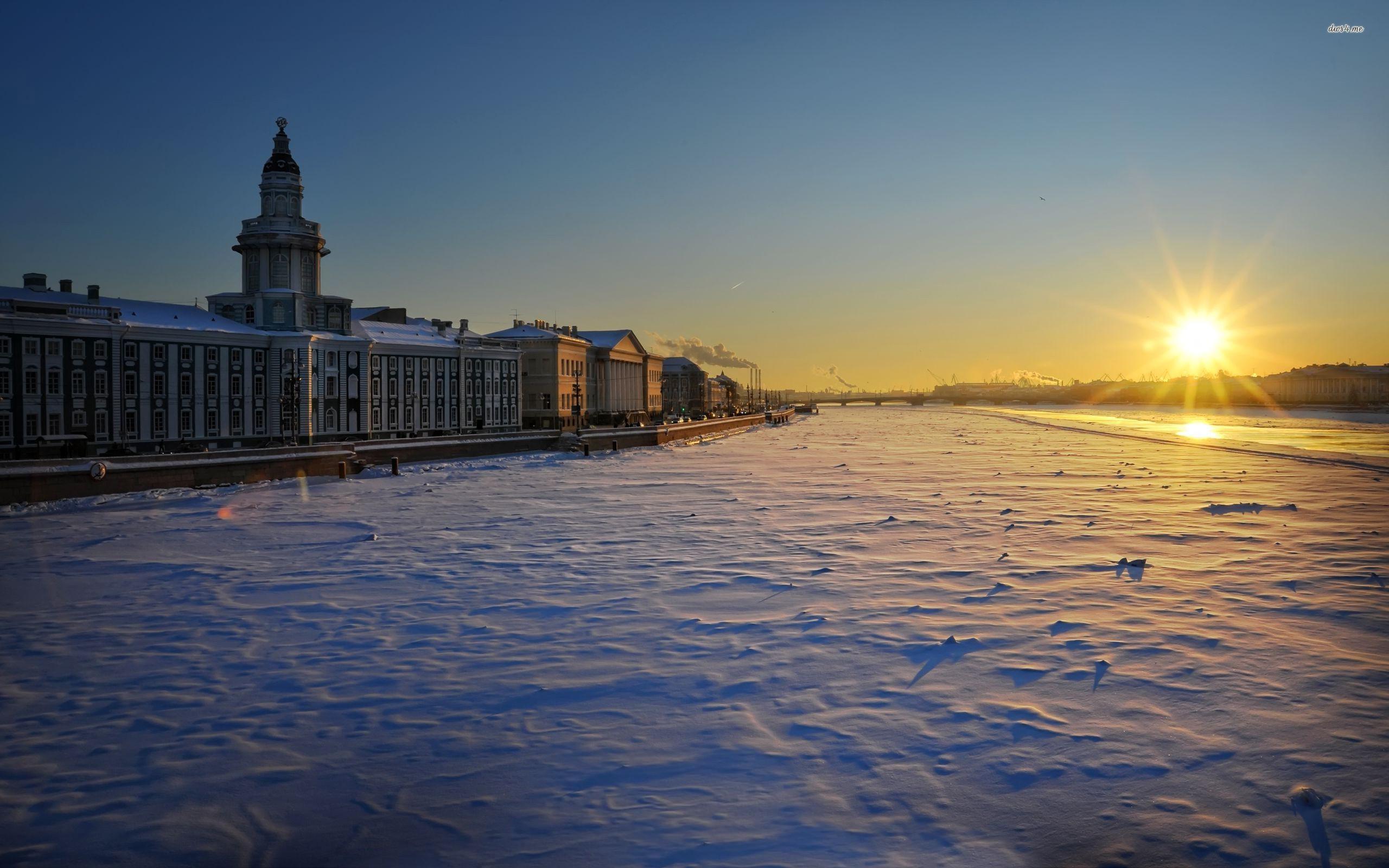 Winter in Saint Petersburg, Russia wallpapers