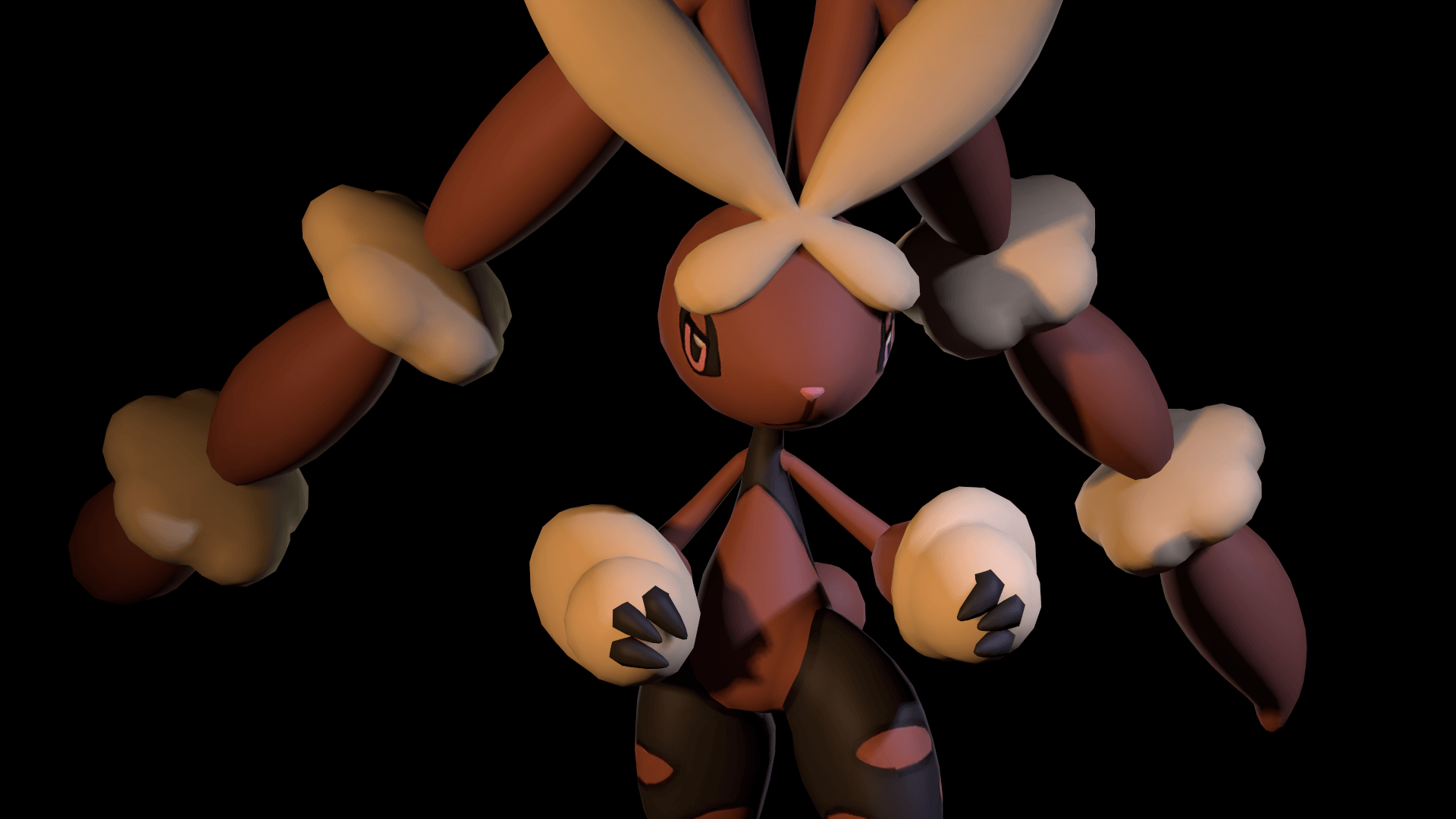 Mega Lopunny in ready stance