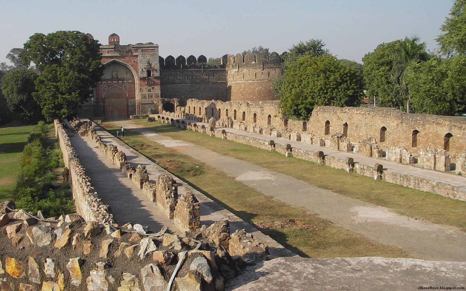 New Delhi Historical Ruins Beautiful Indian City India Hd Desktop