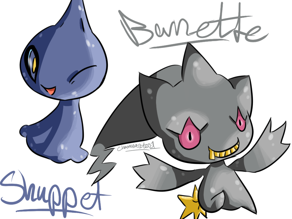 Shuppet and Banette by Chaomaster1