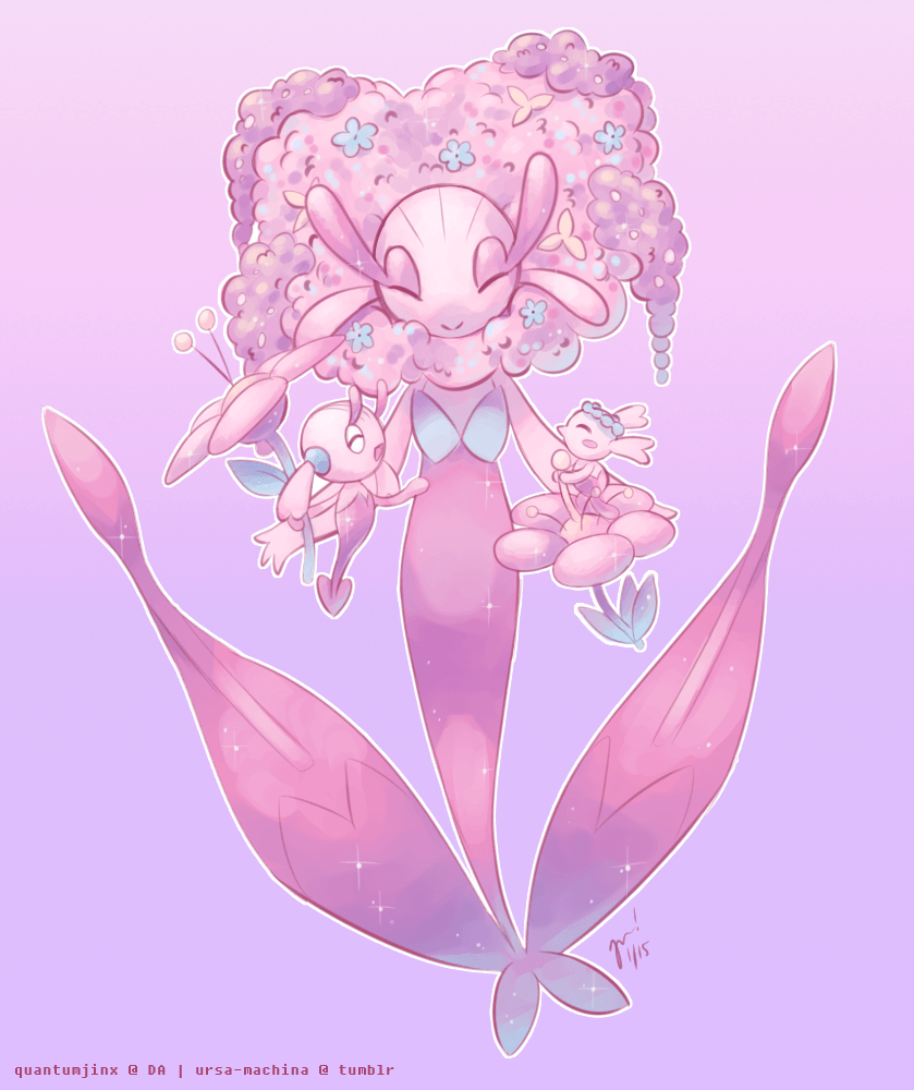 Flabébé, Floette, and Florges