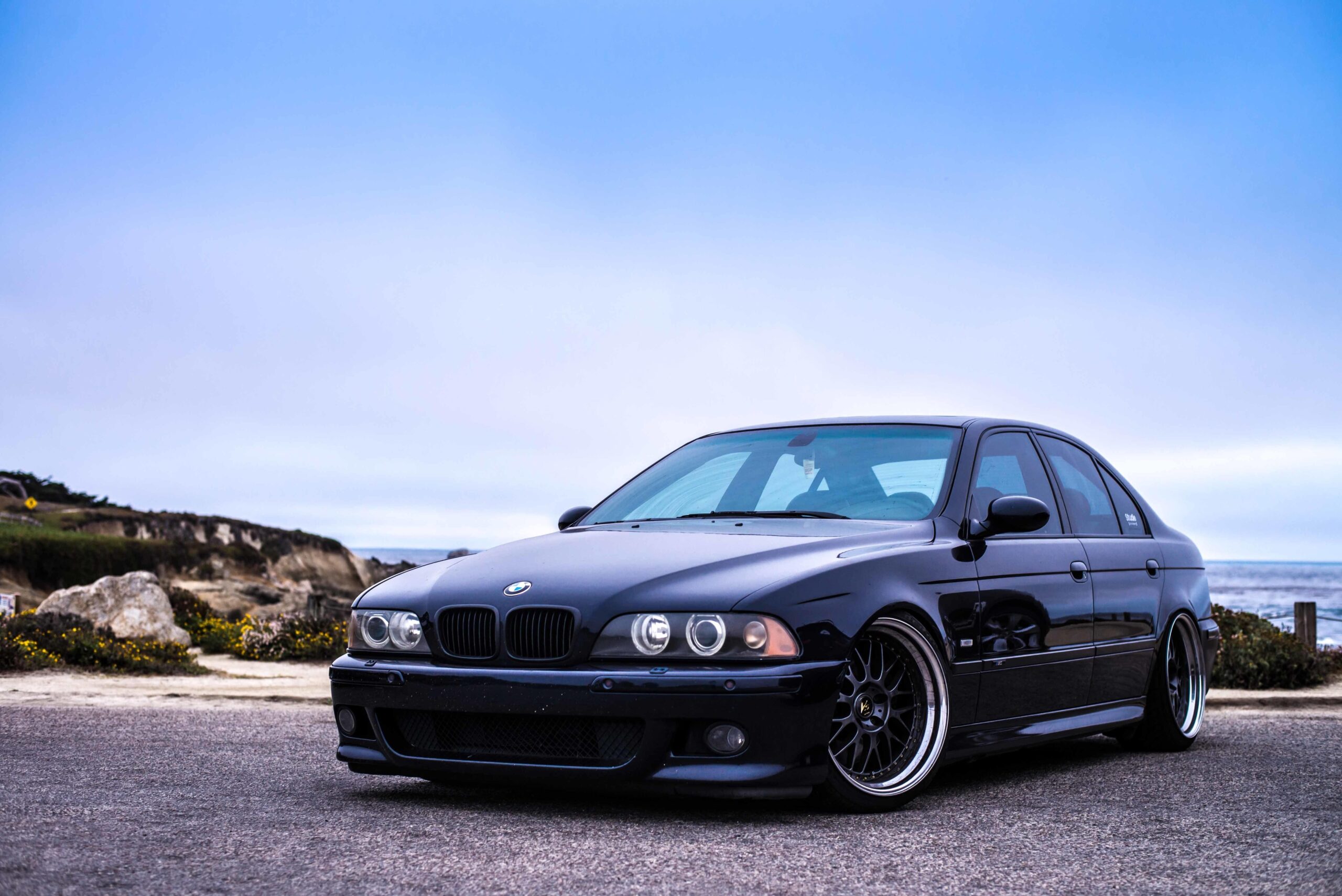 e39, the sky, bmw, m5, blue, mountains, blue, bmw desktop