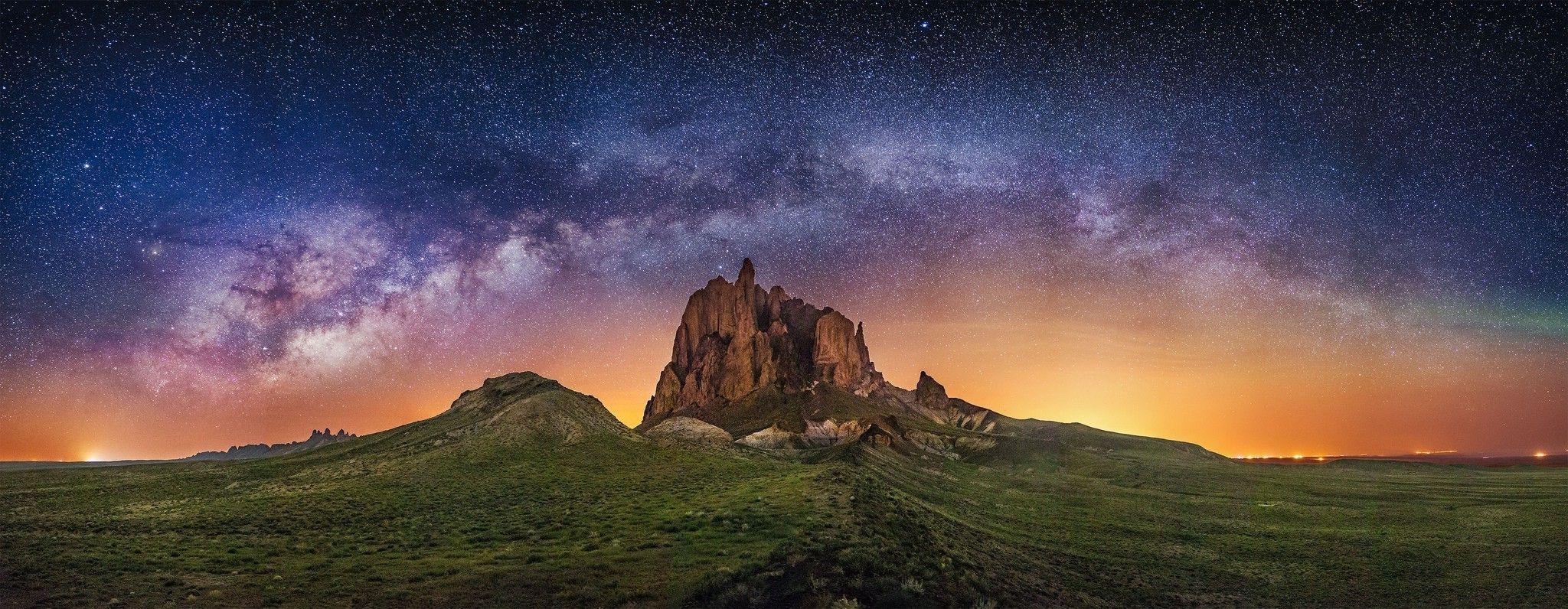 nature, Photography, Landscape, Milky Way, Starry Night, Rock