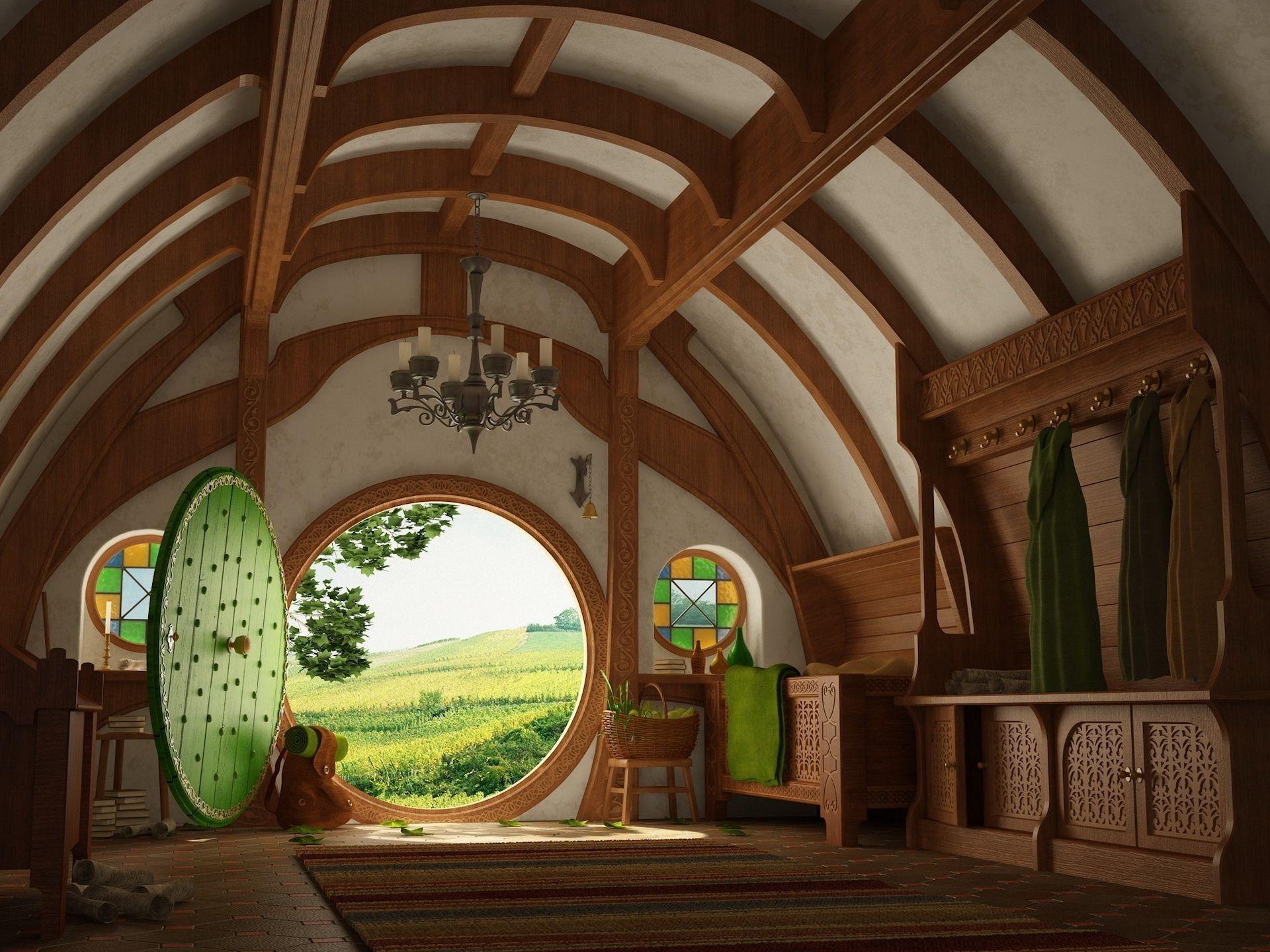 The hobbit Hobbiton the Shire middle earth. Android wallpapers for free