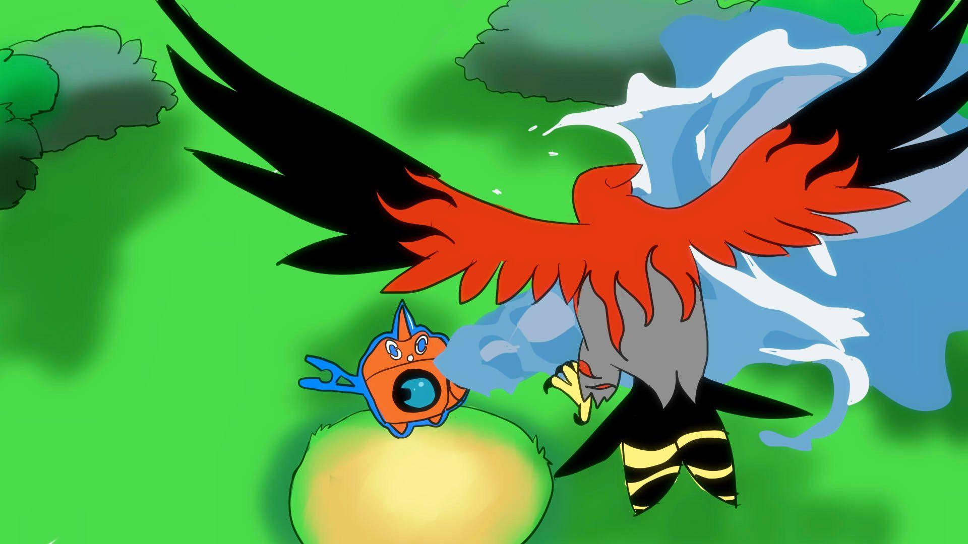 Talonflame vs Rotom Wash