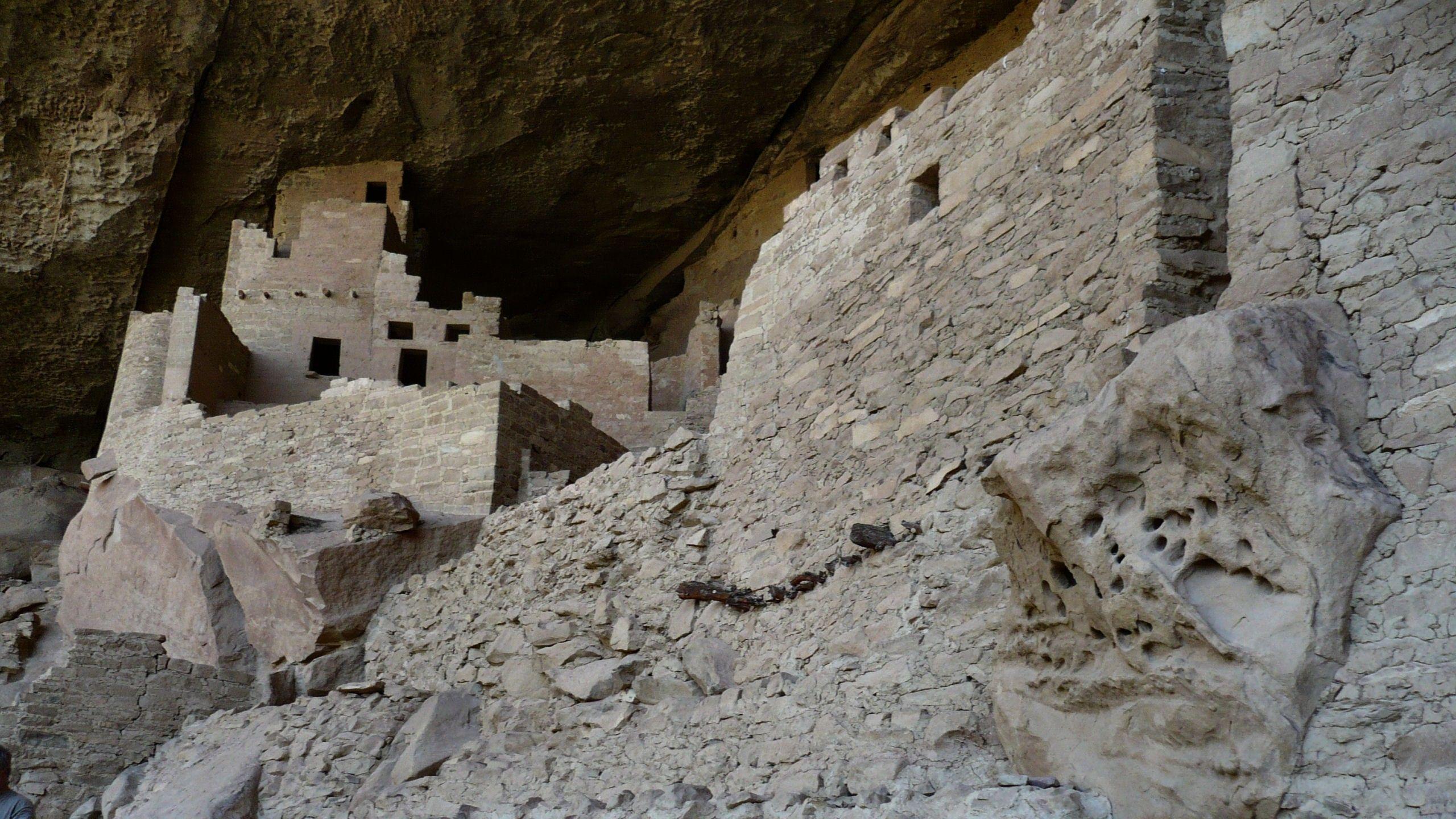 Ancient: Cliff Palace Mesa Verde Wide Sceen Photography USA Native