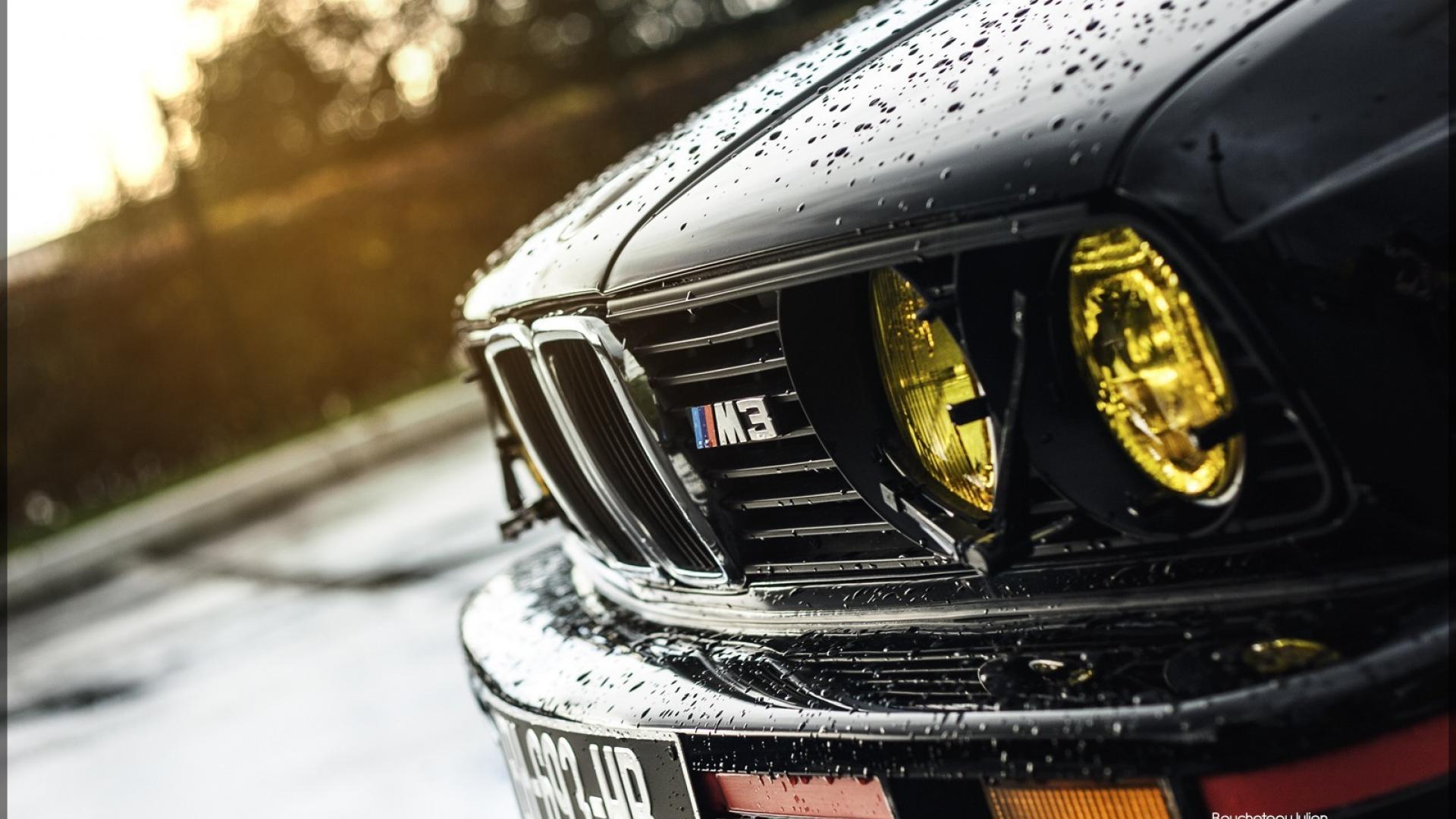 Bmw e30 m3 black rain wallpapers