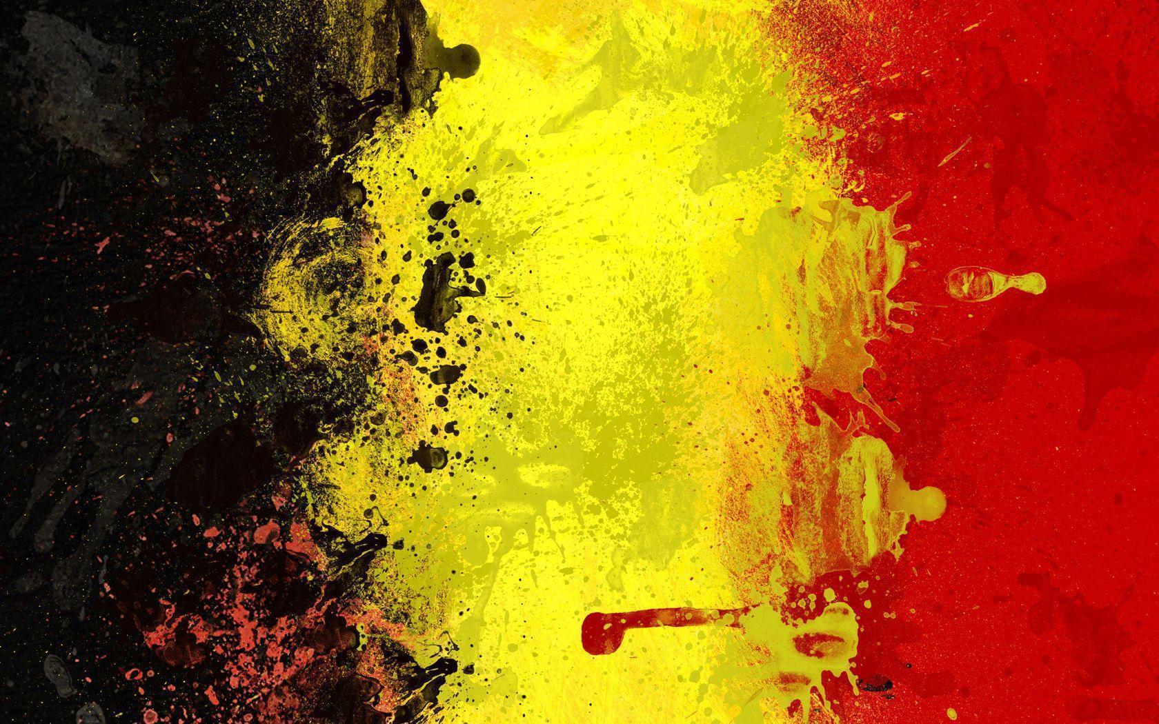 Belgium, Paint, Flag, Belgium Wallpapers and Pictures