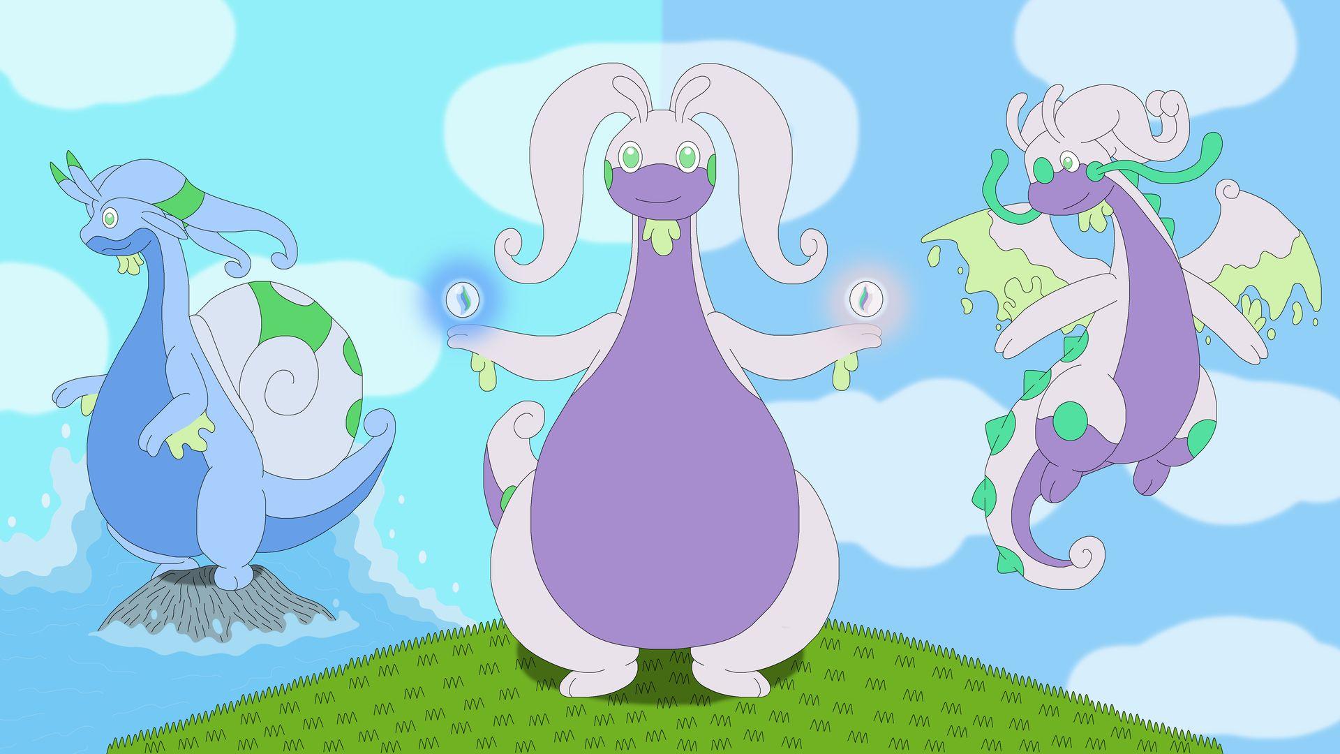 goodra, pokemon desktop wallpapers 40375