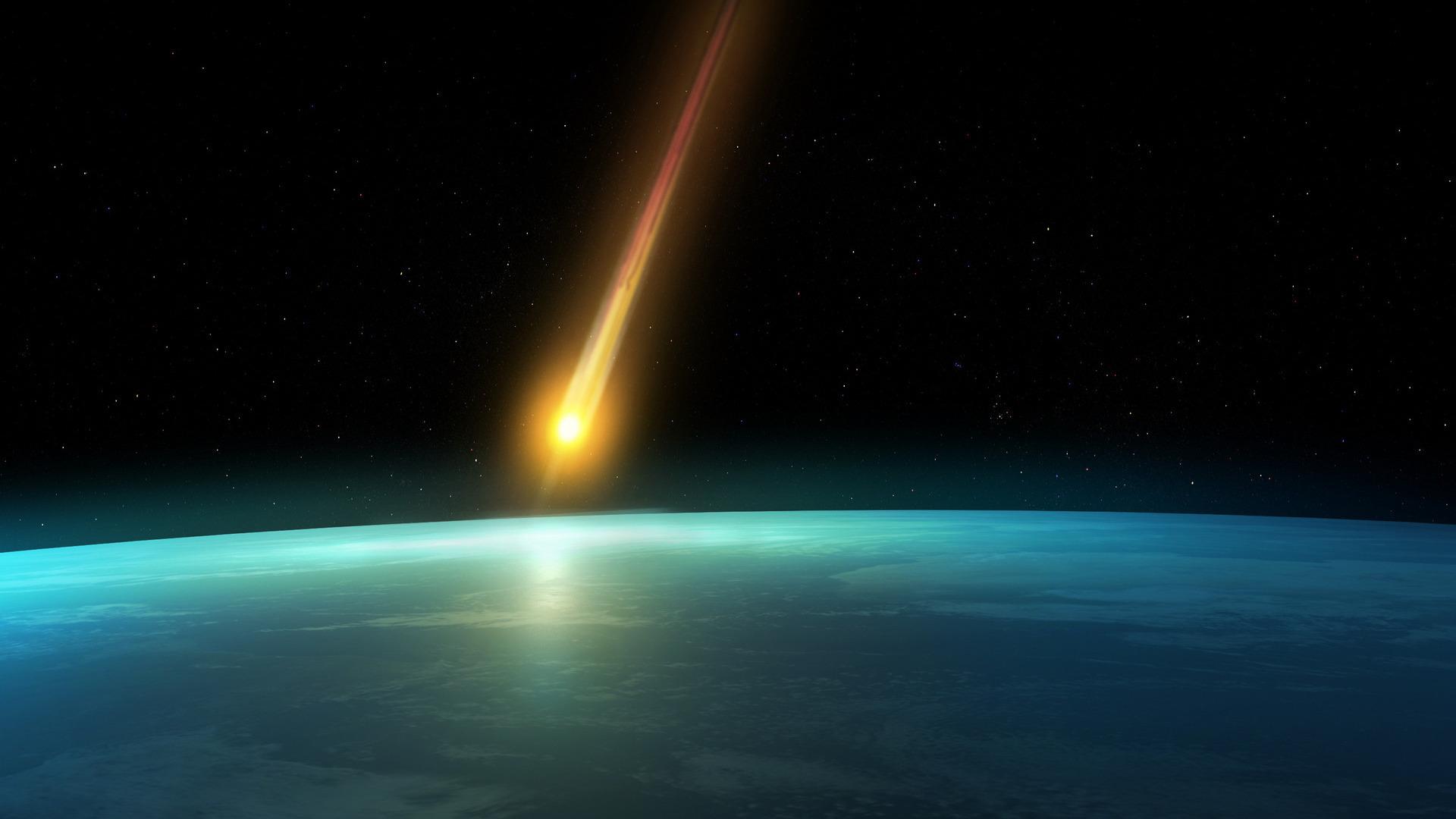 Real Meteor Crash HD Wallpaper, Backgrounds Image