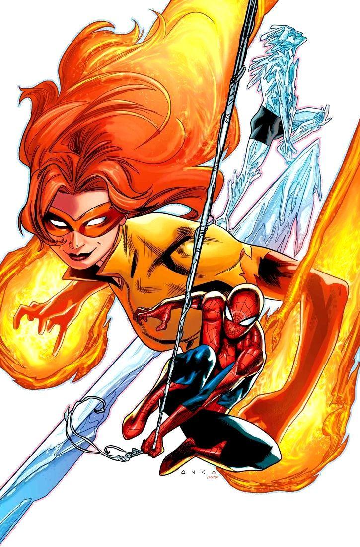 Angelica Jones, a.k.a. Firestar. Throwback to ‘Spider