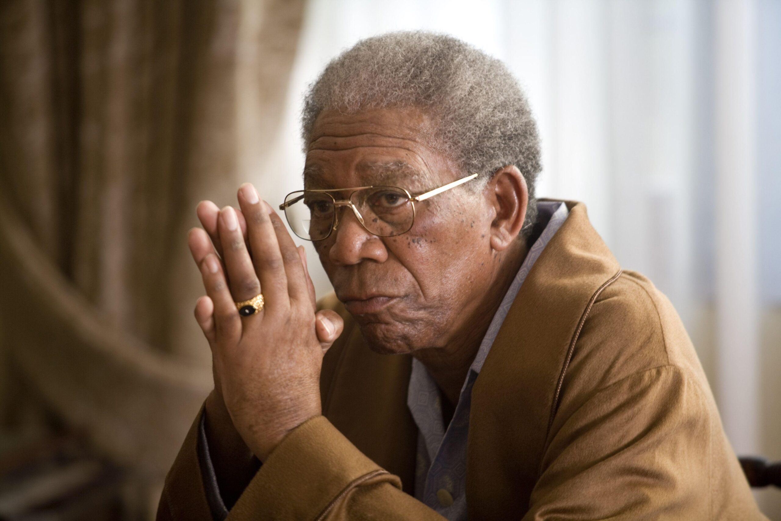 Wallpapers Morgan freeman, Actor, Glasses HD, Picture, Image