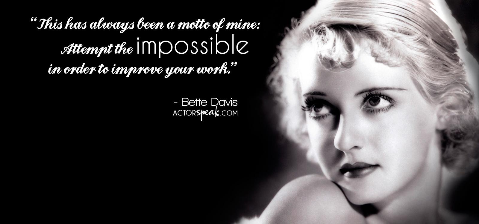 WALLPAPER: Bette Davis Acting Quote With Photo