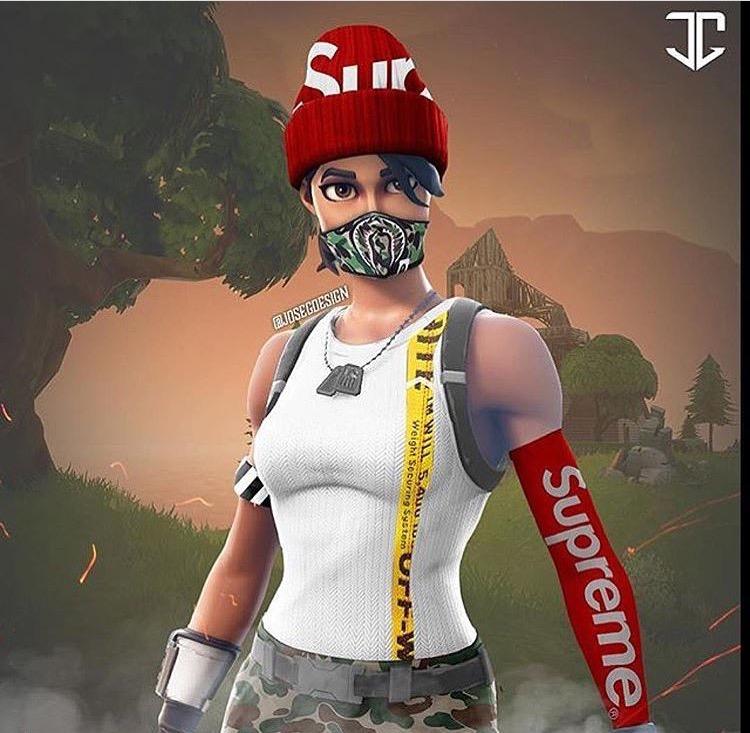 Supreme Fortnite wallpapers