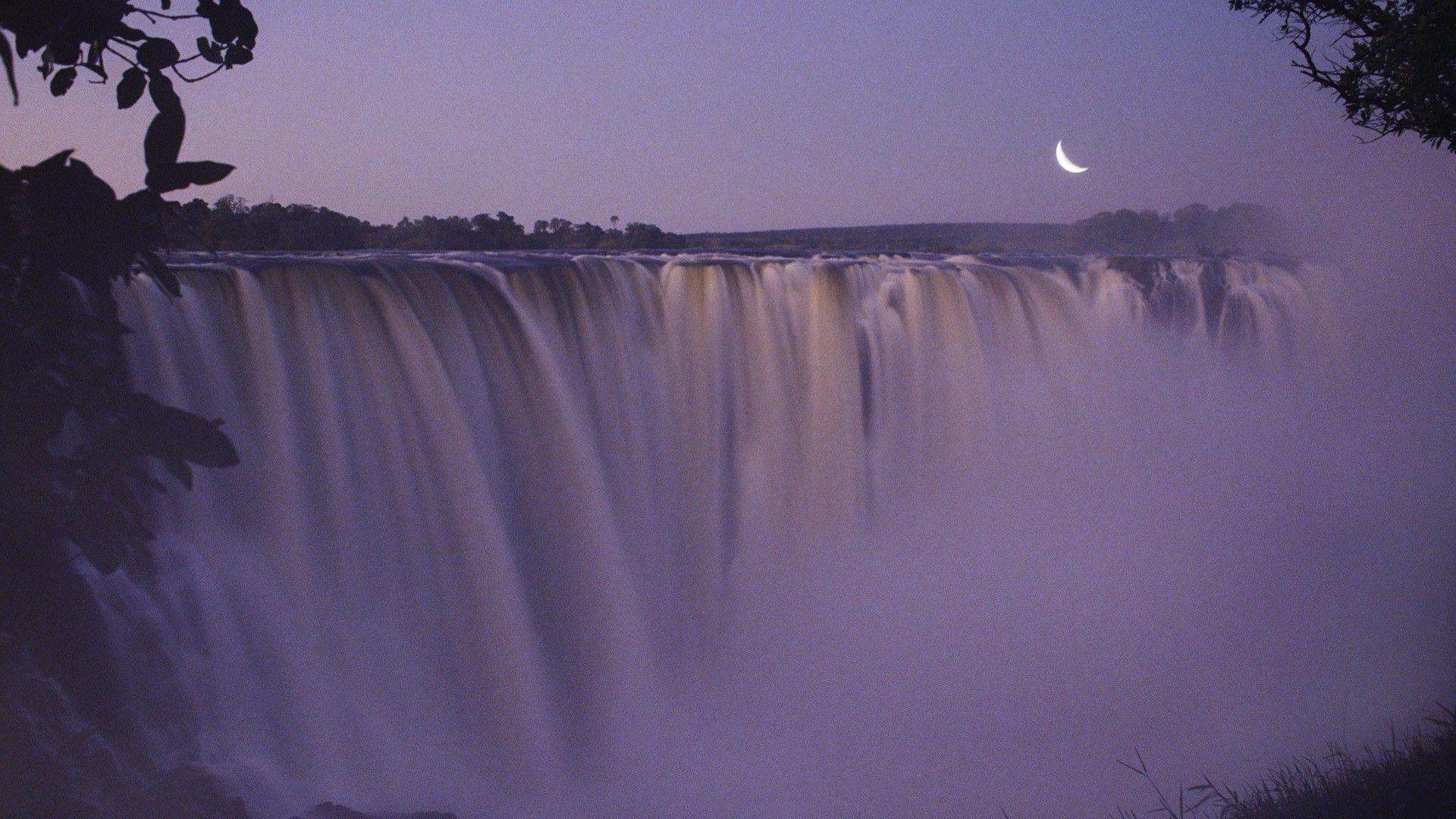 Waterfalls: Victoria Zimbabwe Falls Beautiful 3d Nature Wallpapers