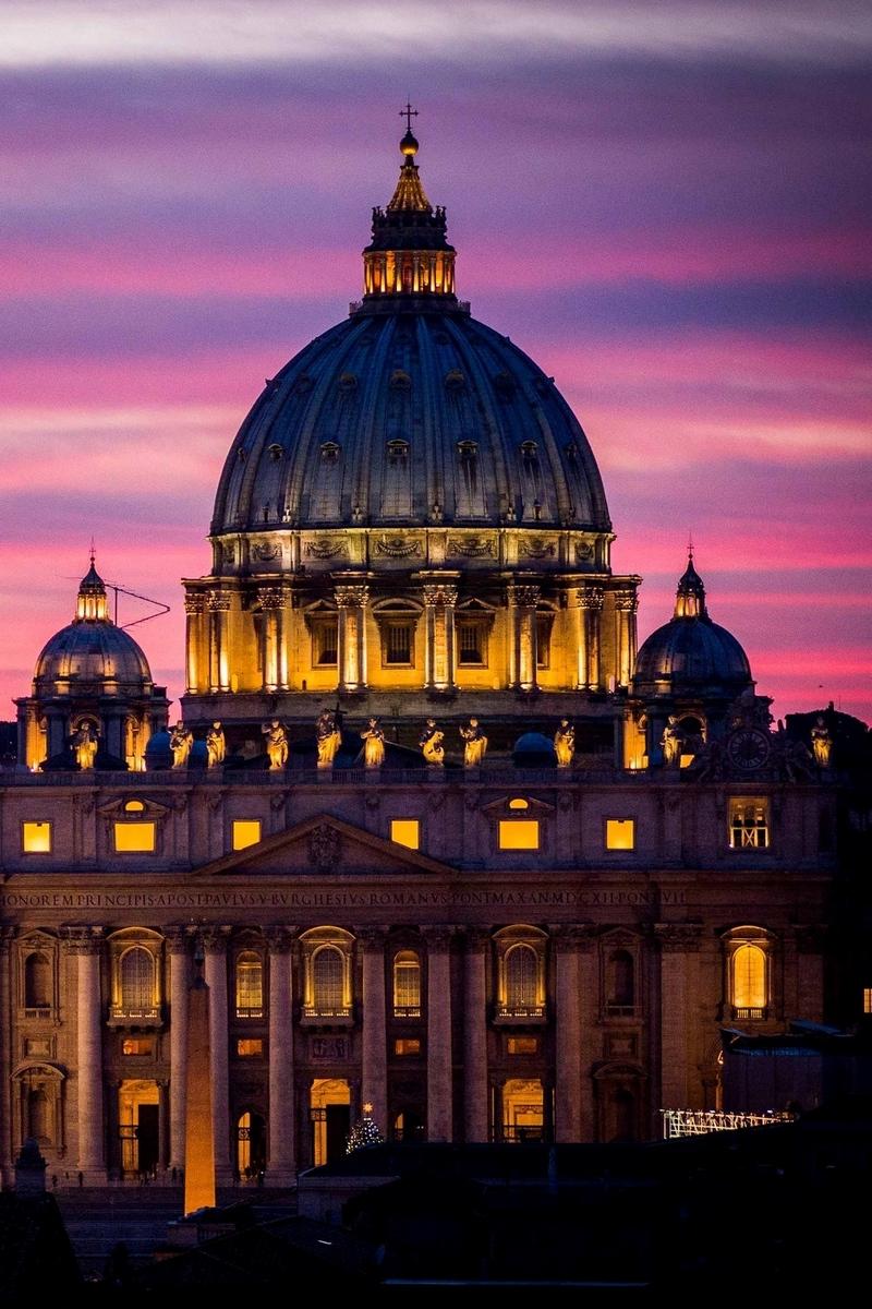 Download wallpapers rome, italy, vatican, st peters basilica