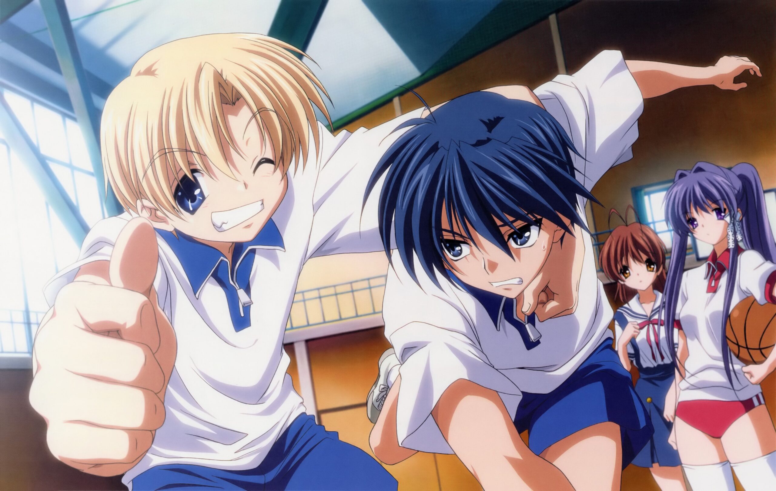 Clannad Okazaki Tomoya Sunohara Yohei wallpapers