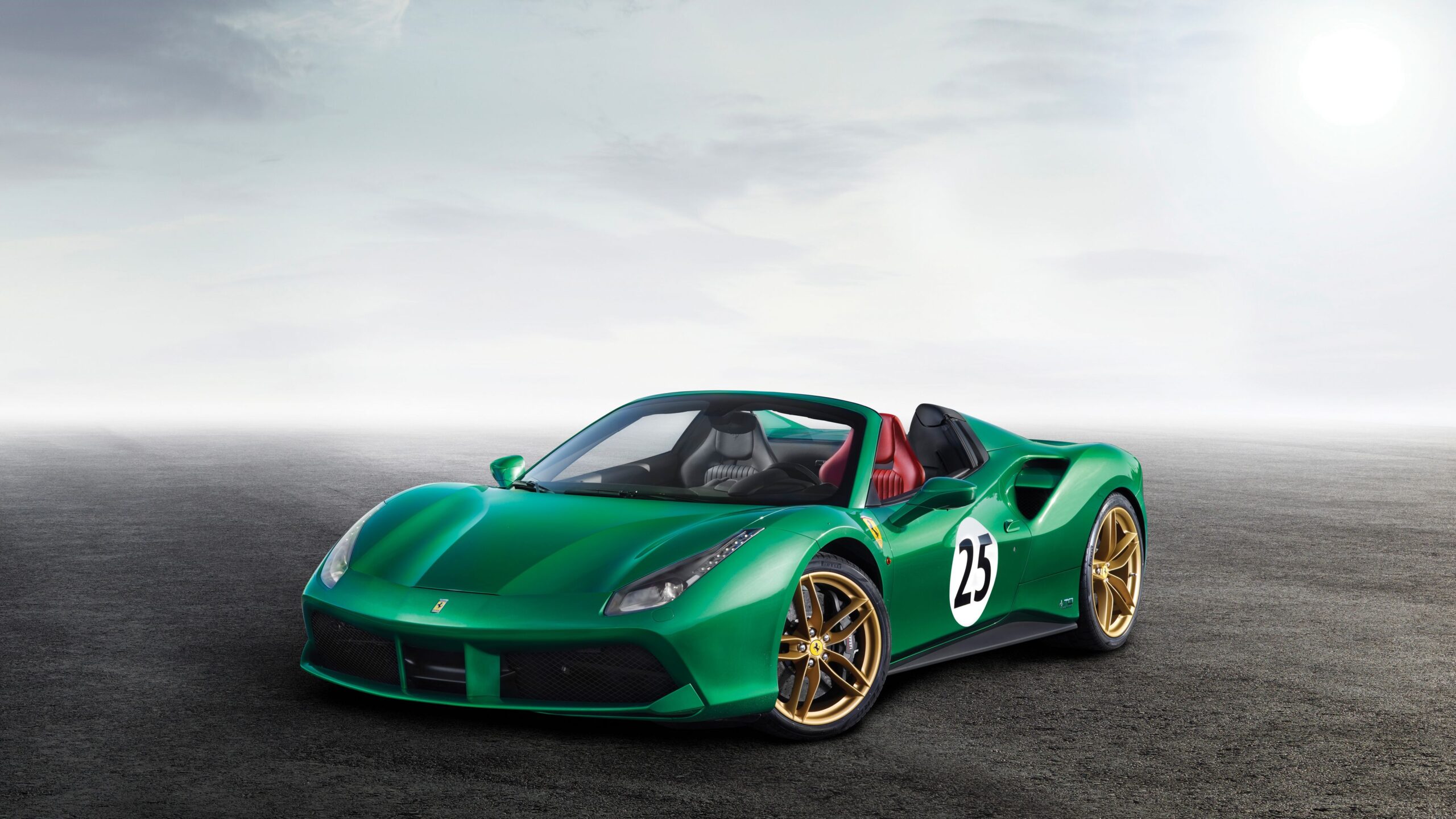 2017 Ferrari 488 Spider The Green Jewel 4K Wallpapers