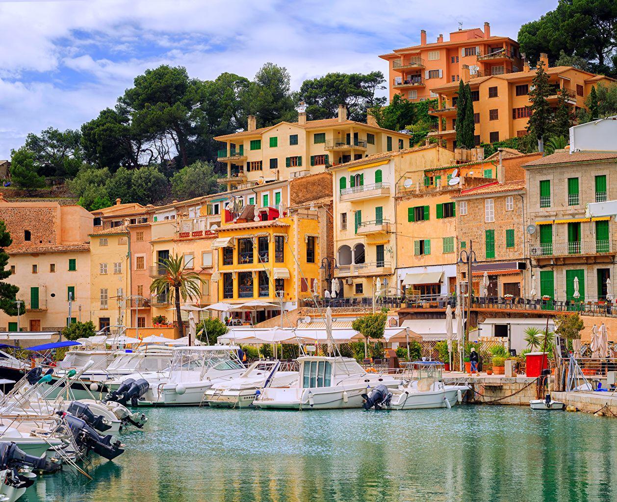 Wallpapers Majorca Mallorca Spain Puerto Soller Pier Yacht Cities