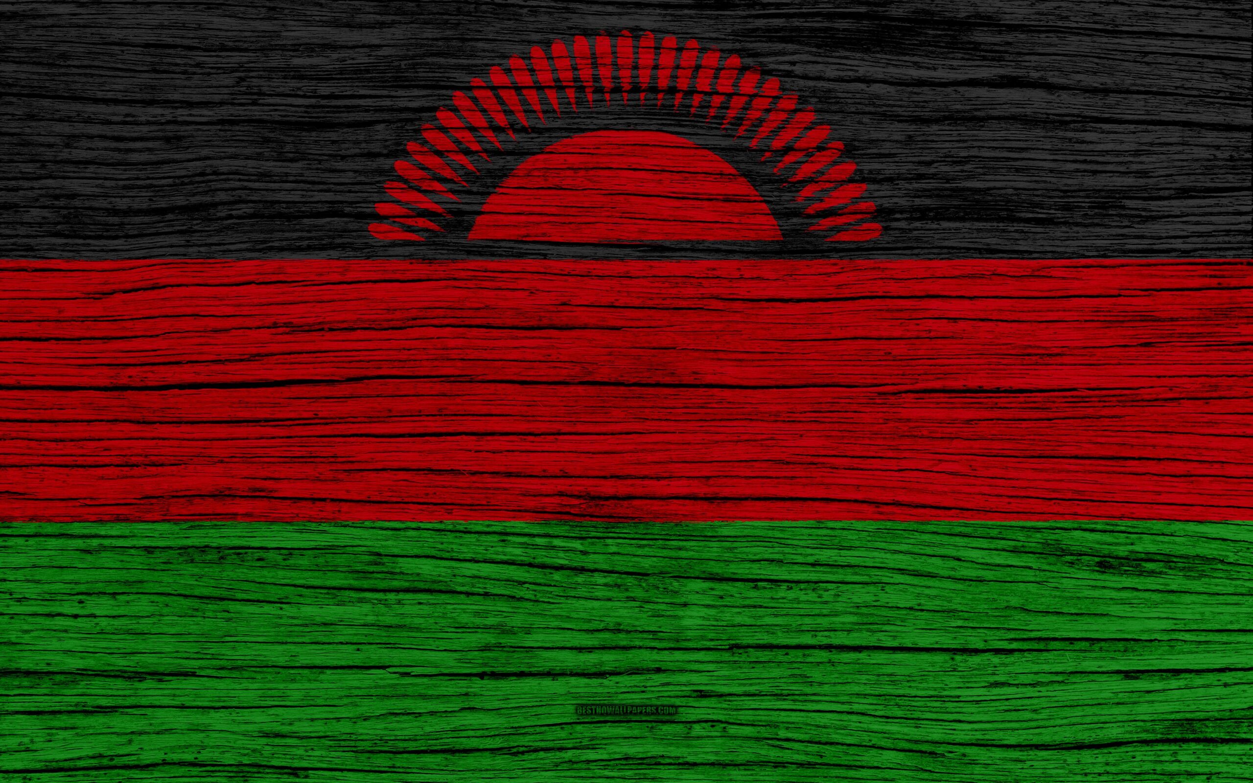 Download wallpapers Flag of Malawi, 4k, Africa, wooden texture