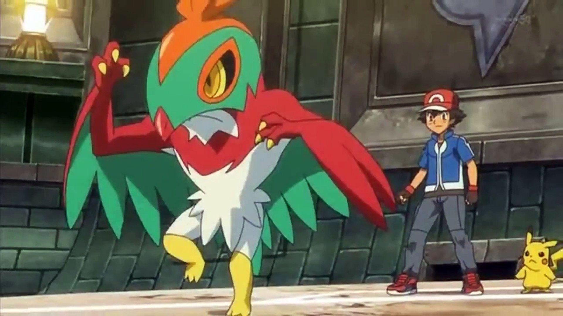 09 Pokemon X and Y Episode 44 Ash Hawlucha VS Koruni Mienfoo