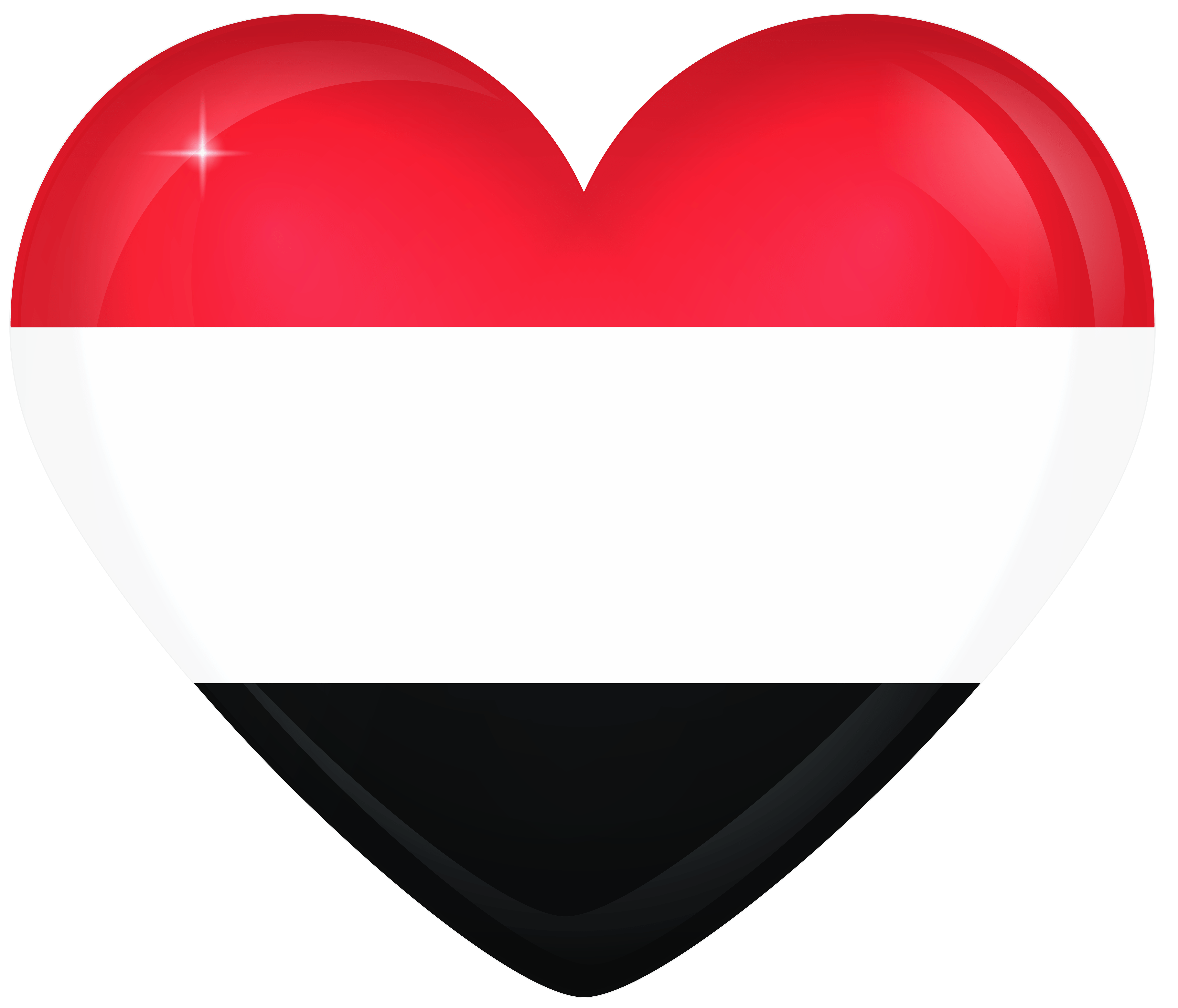 Yemen Large Heart Flag