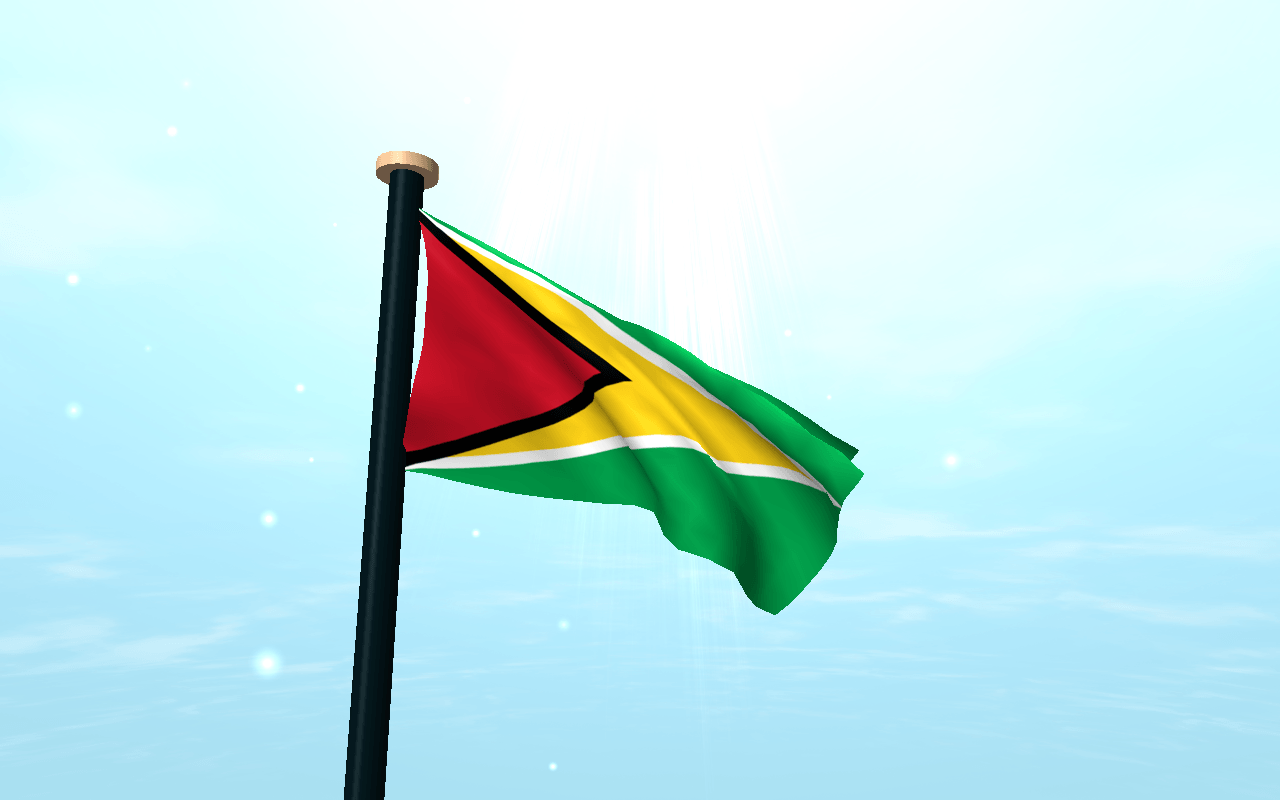 Guyana Flag 3D Free Wallpapers