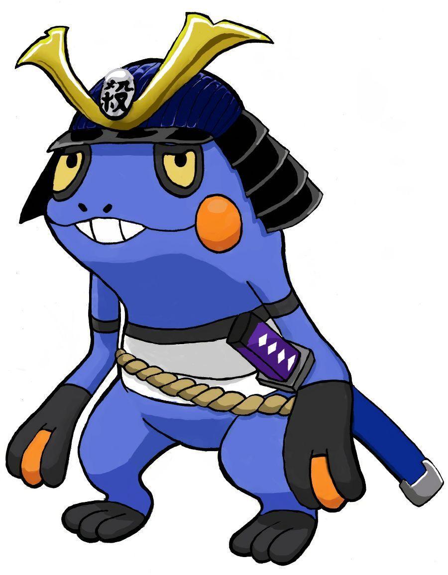 Samurai Croagunk Colored by UNSC