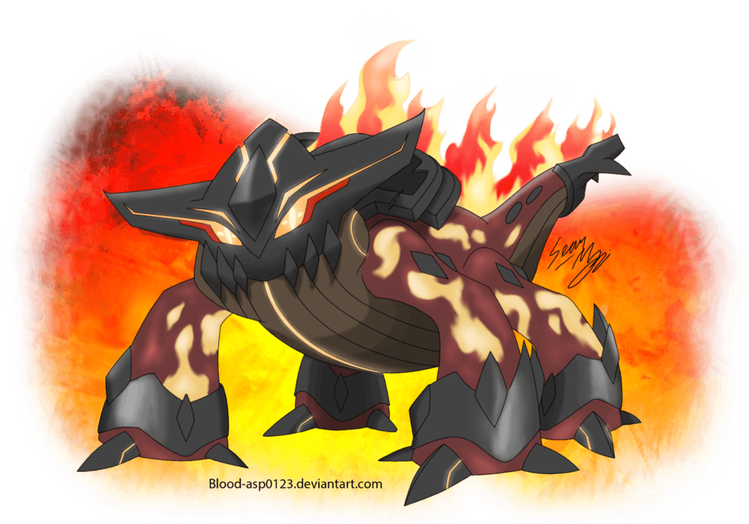 Mega Heatran by Blood