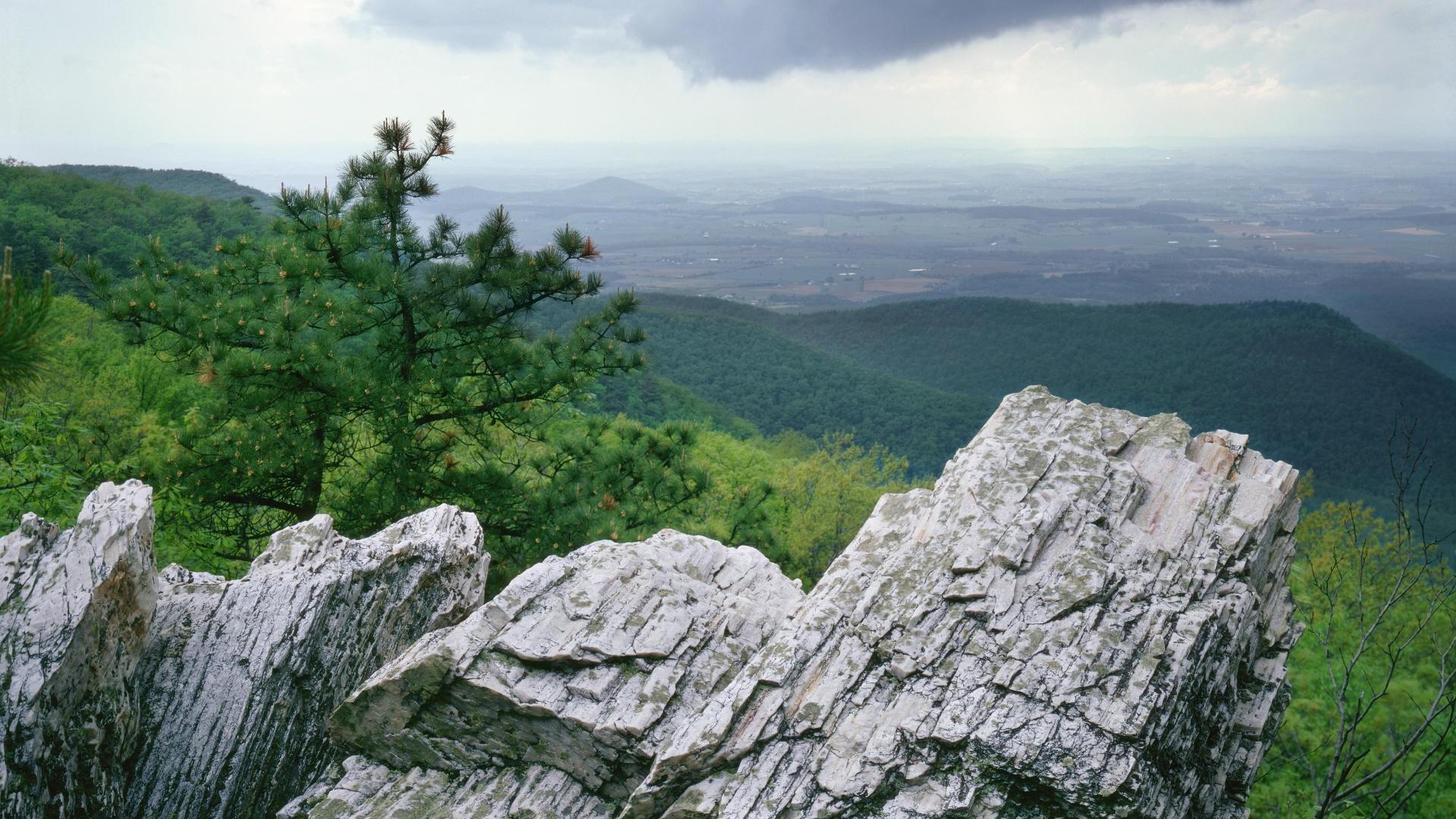 Clouds landscapes storm valley national park shenandoah virginia