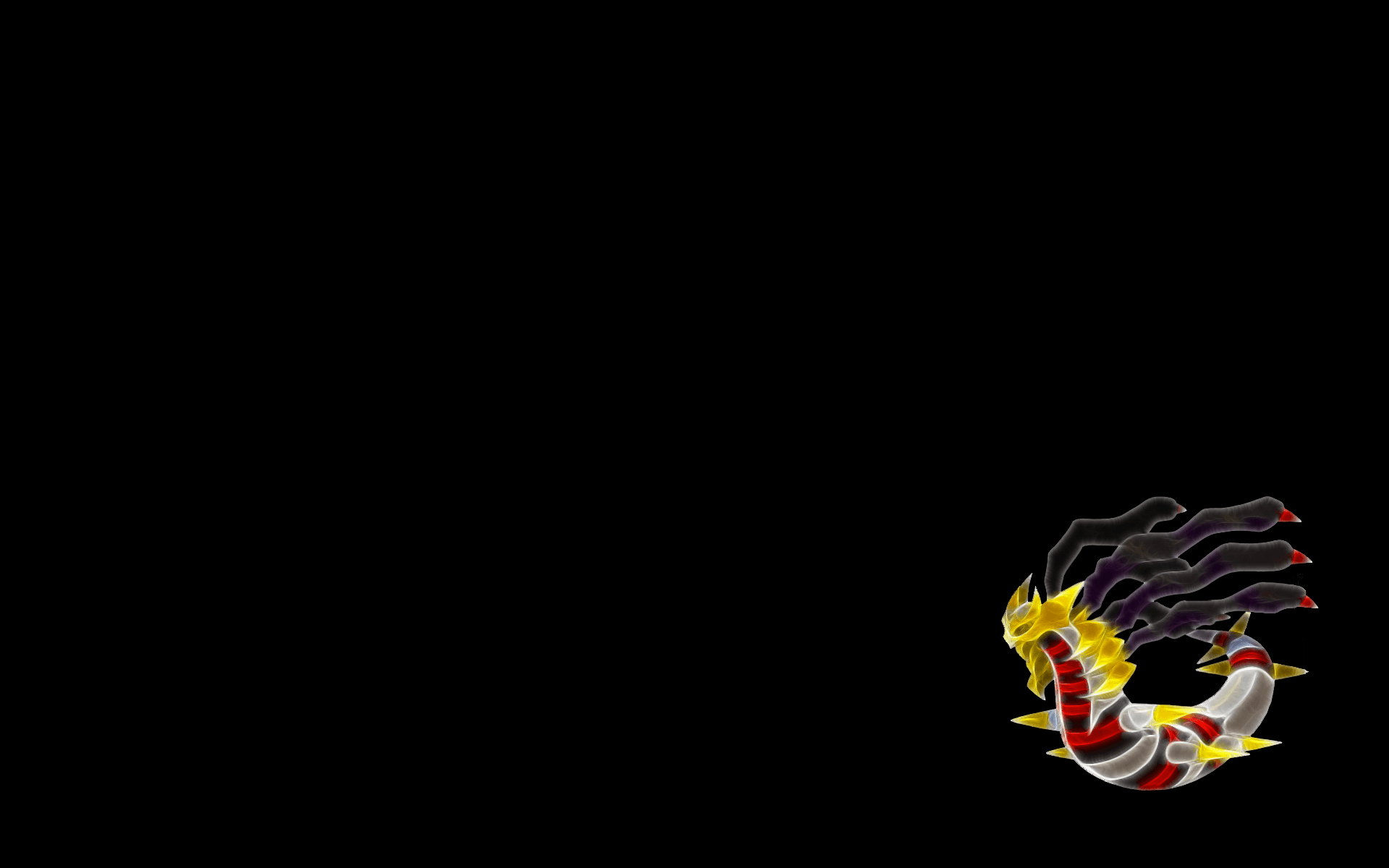 Pokemon, Fractalius, simple background, black backgrounds