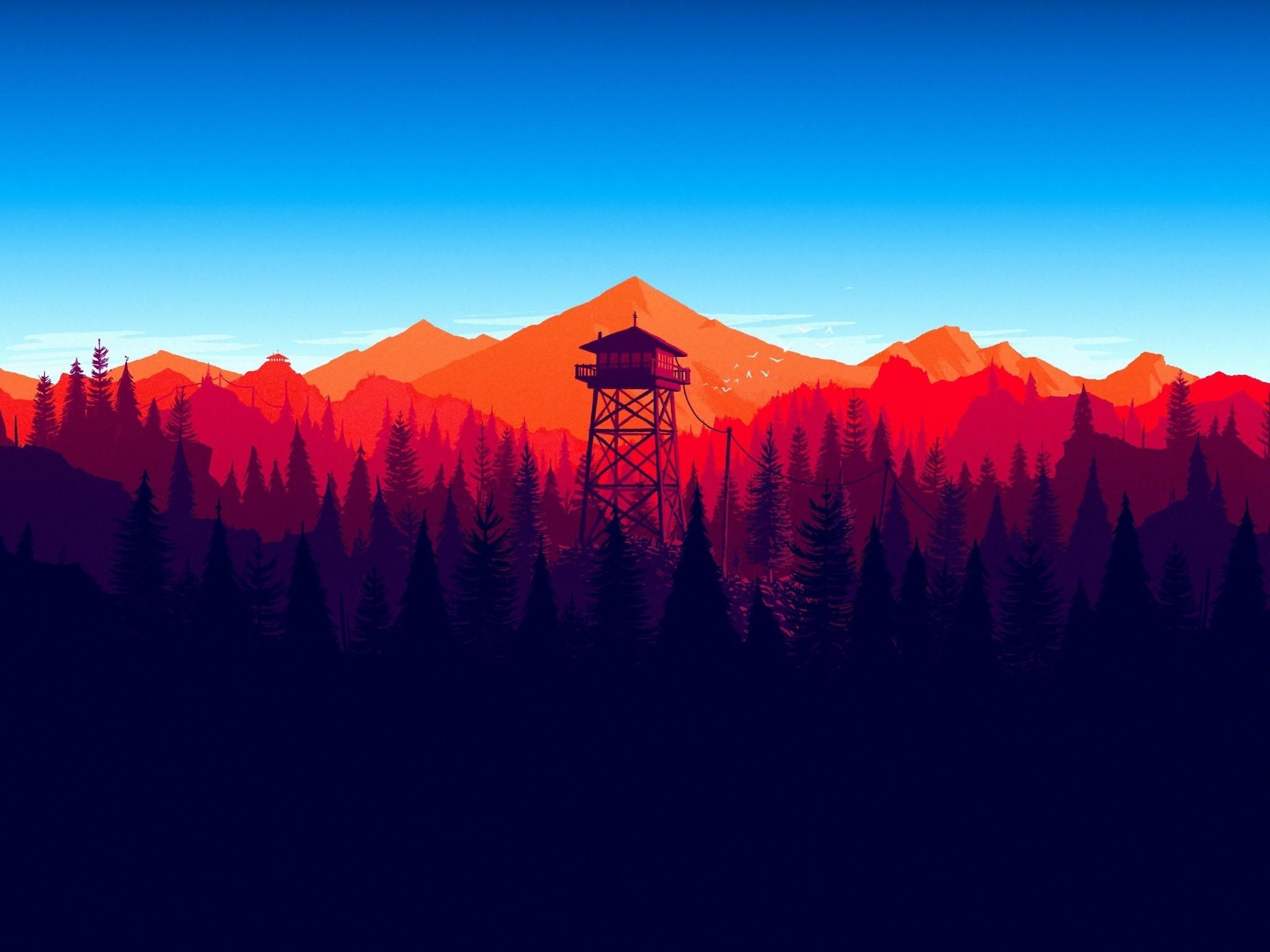 Download Firewatch, Forest, Landscape, In