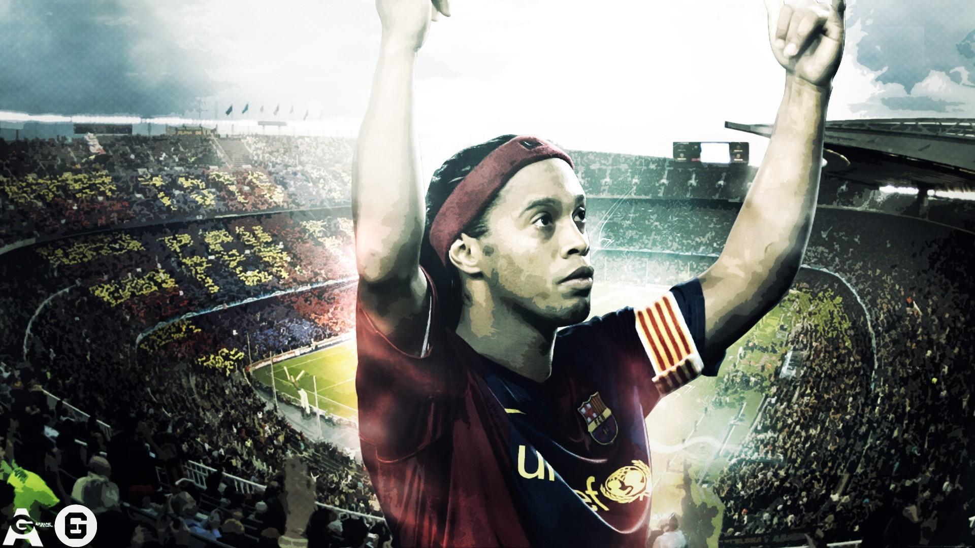 Fc barcelona ronaldinho gaúcho blaugrana football players