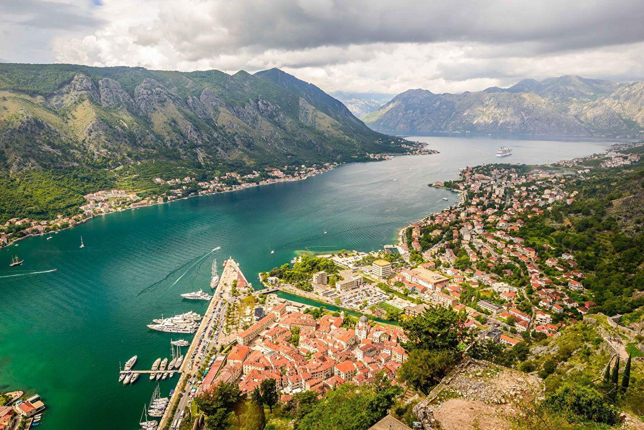 Photo Montenegro Kotor bay ridge Lovcen Nature Mountains Scenery