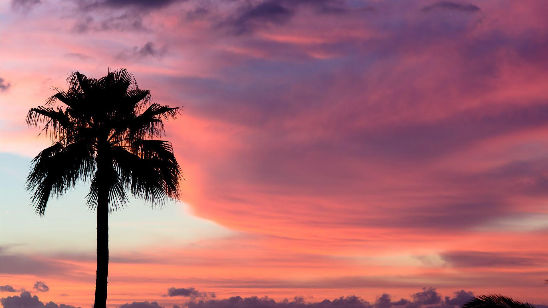 Tenerife, Sunset, The Sky, Paint, Palma, Sunset, Clouds