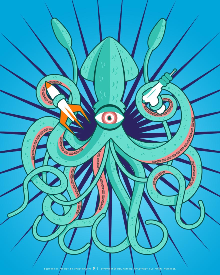 Free download Giant Squid Attack by fractma [] for