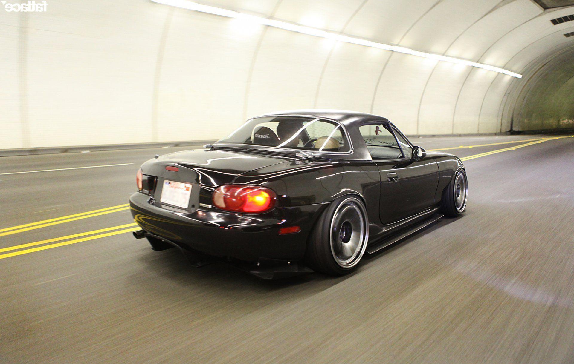 mazda miata black jdm HD wallpapers