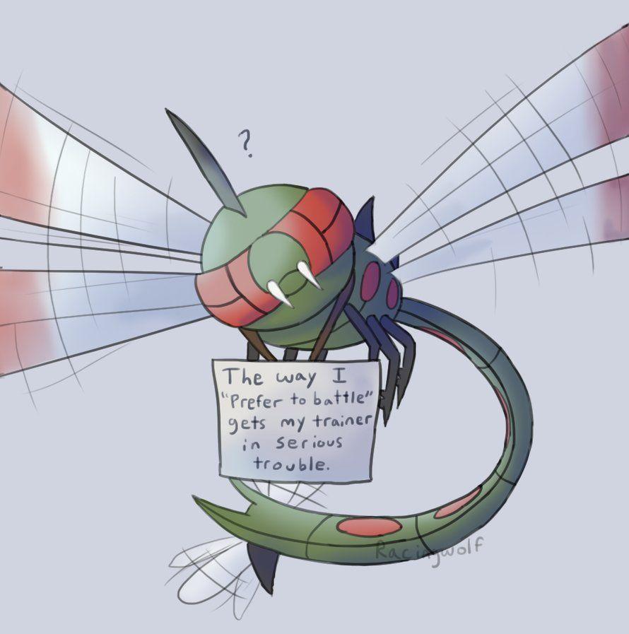 Pokeshaming: Yanmega by racingwolf