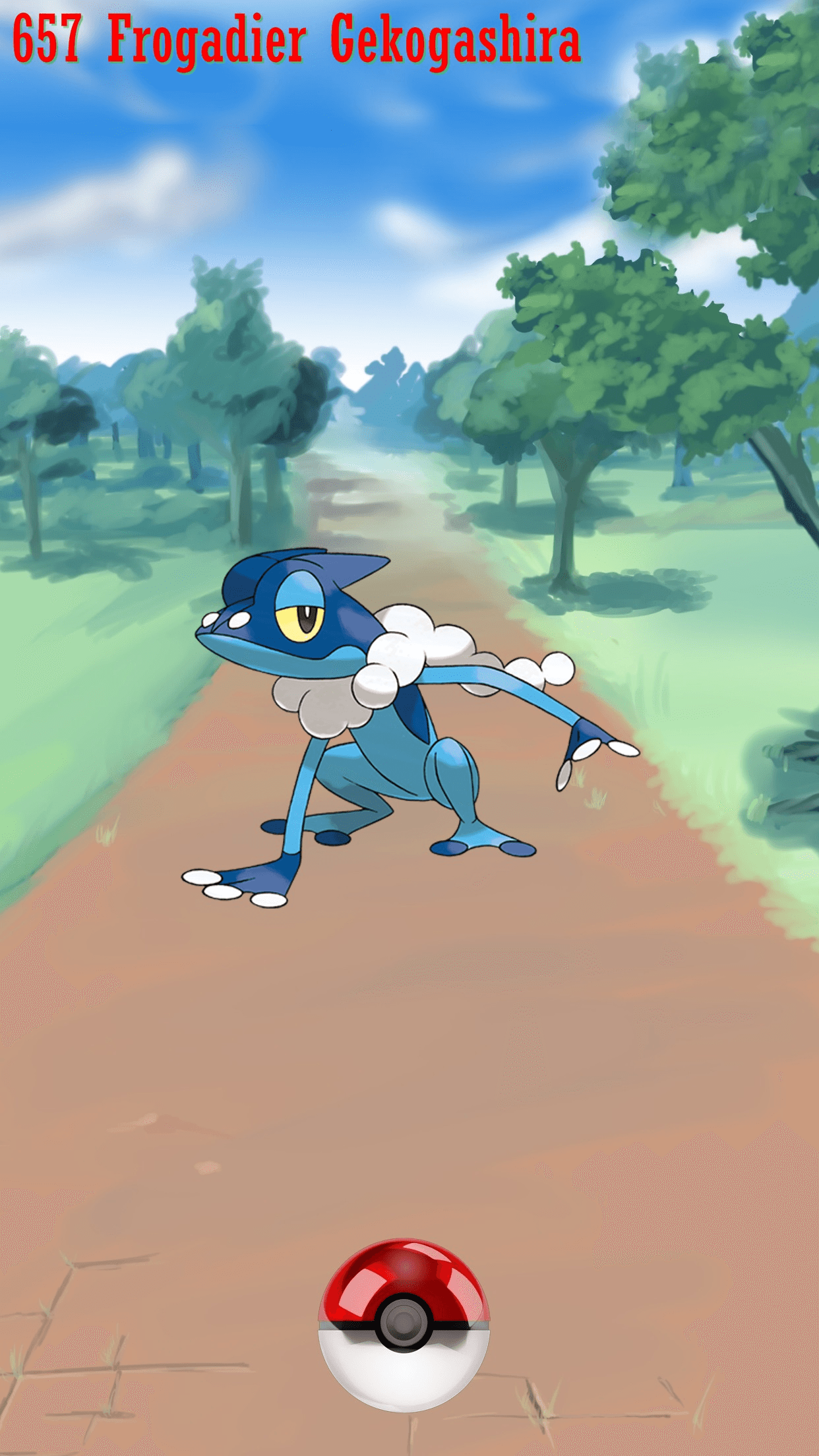 657 Street Pokeball Frogadier Gekogashira