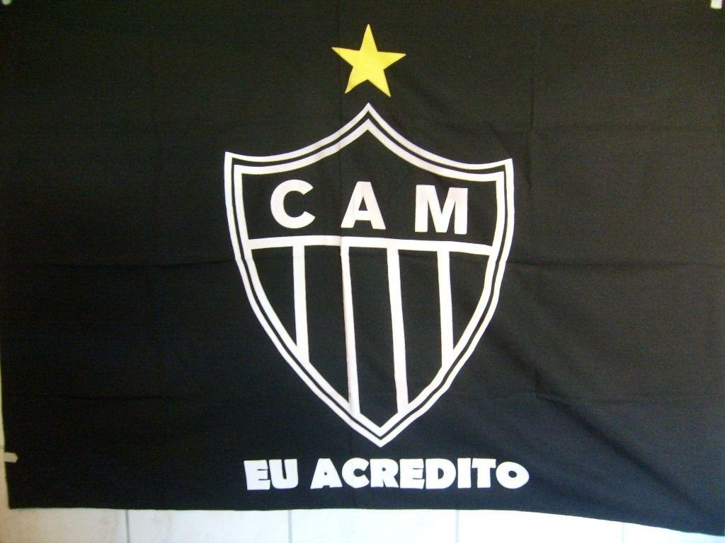 Bandeira Galo Atletico Mineiro Eu Acredito Torcedor 142cmx98