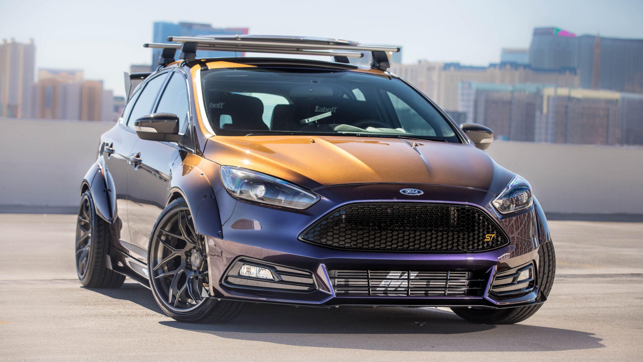 2017 Ford Focus ST by Blood Type Racing 4K Wallpapers