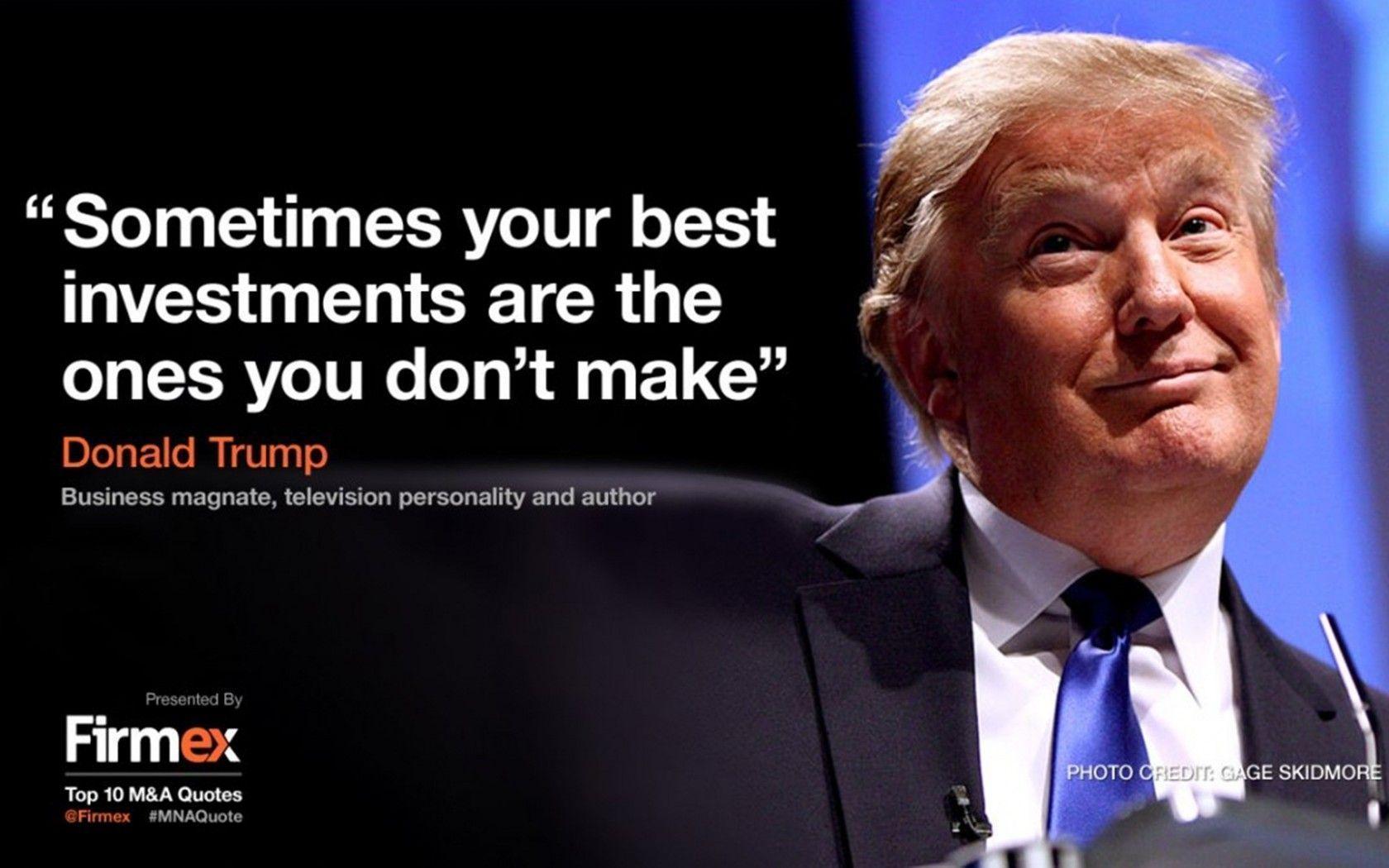 Donald Trump Investment Quotes Wallpapers 11420