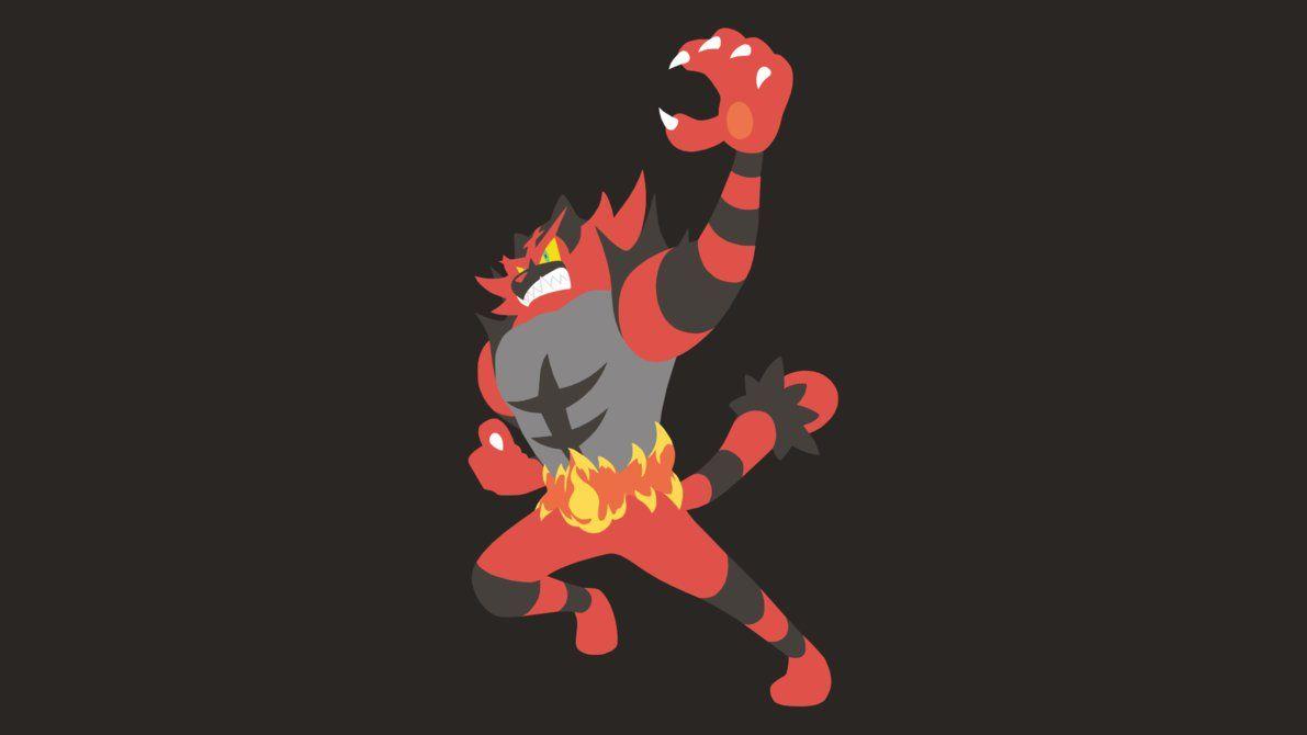 Minimalistic Wallpaper: Incineroar