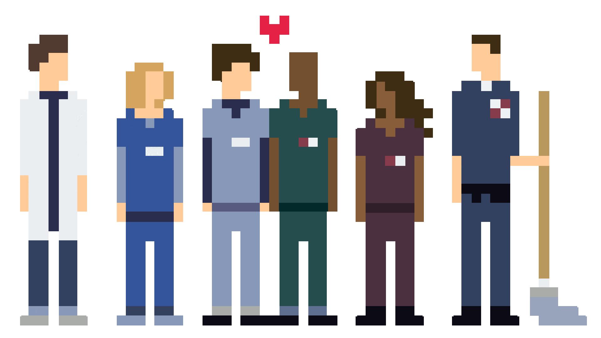 8 Bit Scrubs [] : wallpapers