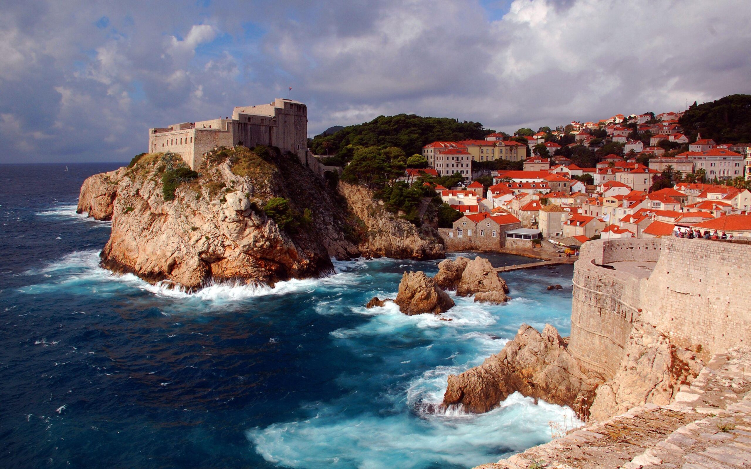 Dubrovnik, A Medieval Fortress Croatia Desktop Wallpapers Hd