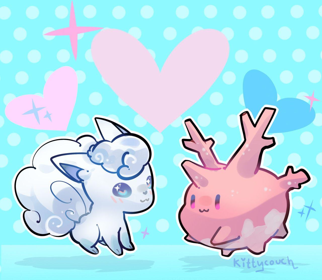 Alolan Vulpix and Corsola