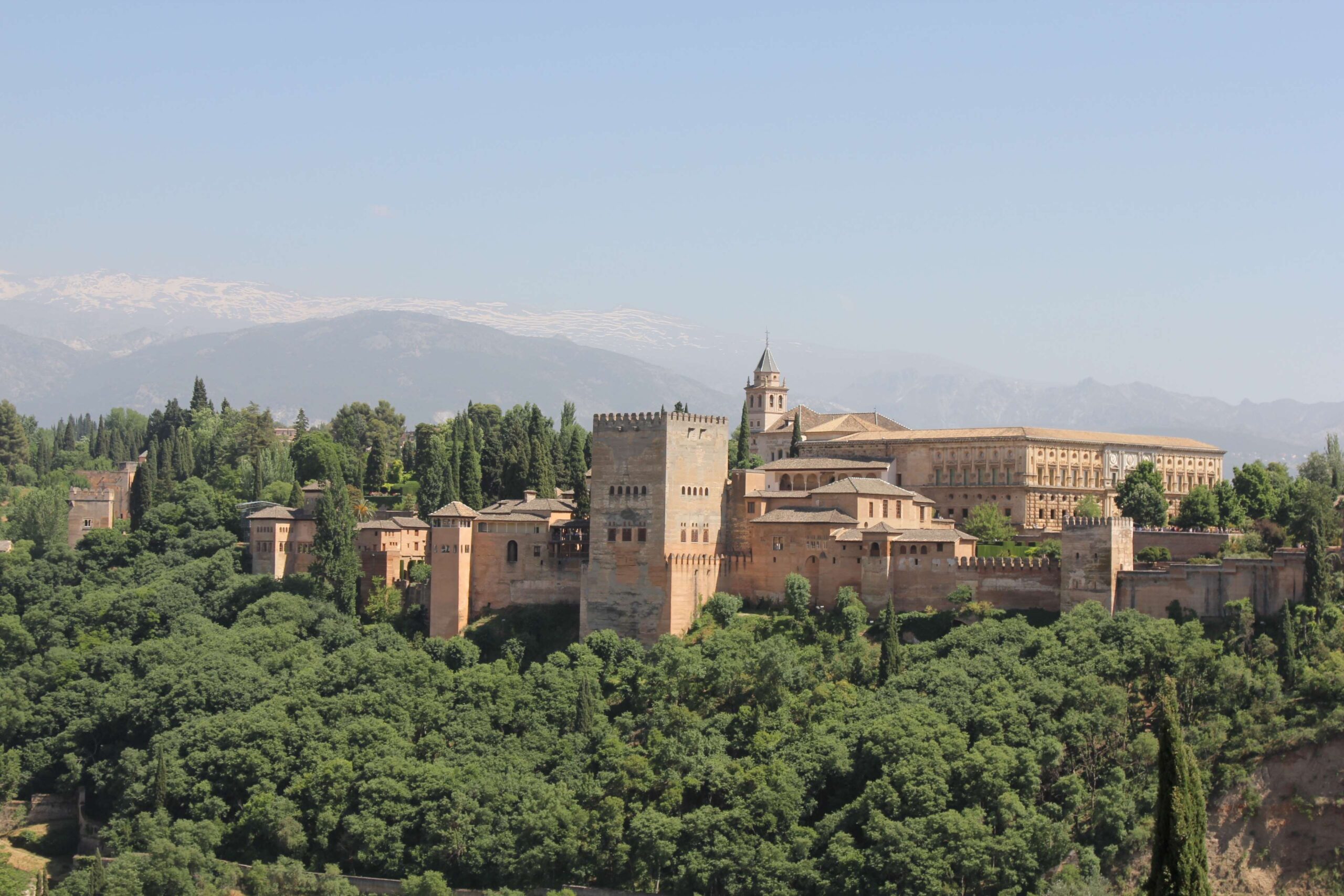 alhambra, granada, nature, spain, summer 4k wallpapers and backgrounds