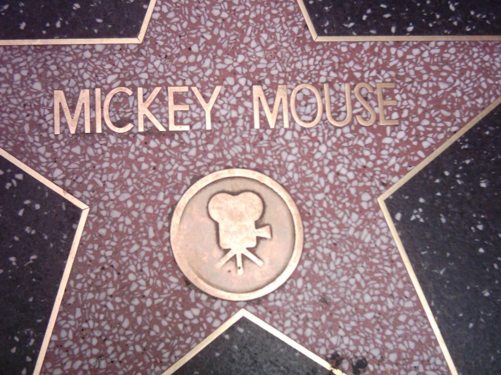 File:Mickey Mouse star in Walk of Fame