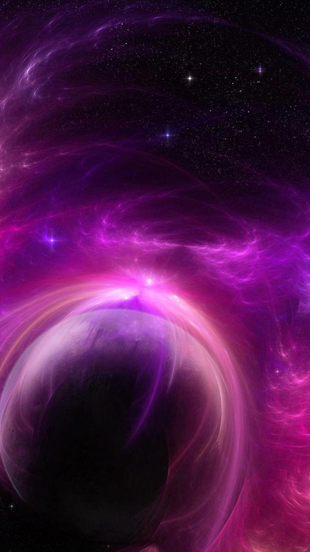 Purple Solar Storm Sony Xperia Z2 Wallpapers