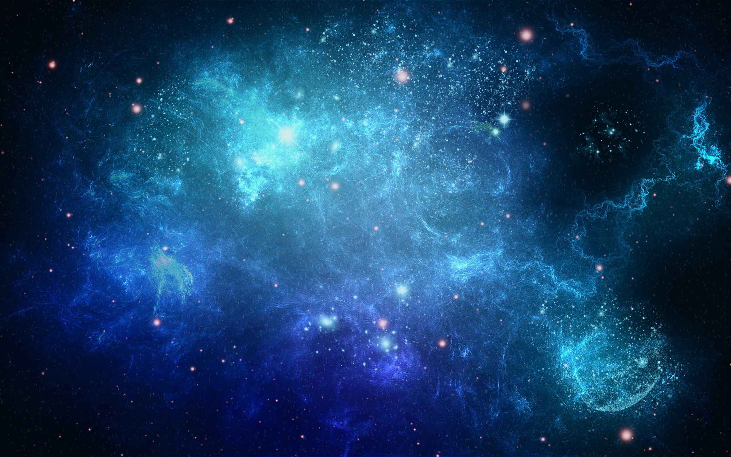 Hd Backgrounds Space Star Cluster Galaxy Blue Violet Gas Desktop For